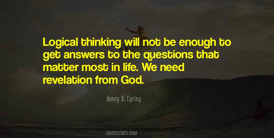 Quotes About Answers From God #329608