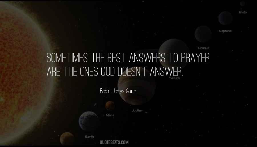 Quotes About Answers From God #49281