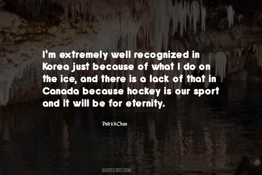 Quotes About Hockey In Canada #309551