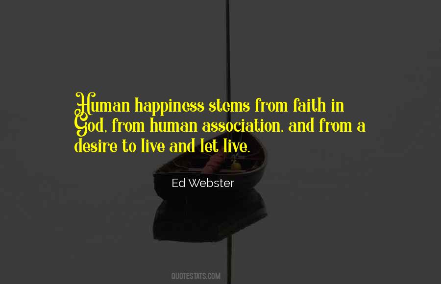 Human Happiness Quotes #1366585