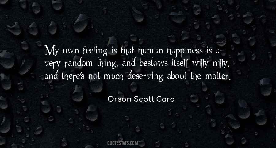 Human Happiness Quotes #1557690