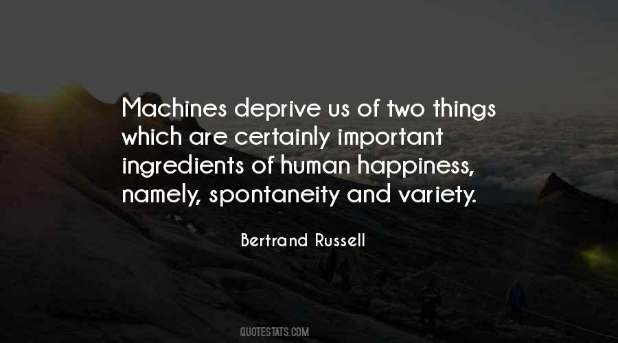 Human Happiness Quotes #1634632