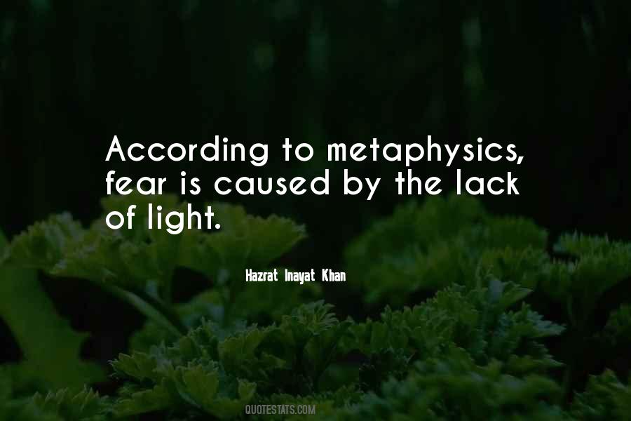 Quotes About Metaphysics #1582466