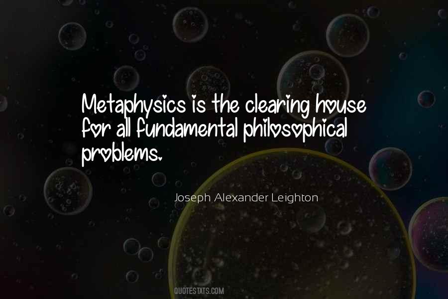 Quotes About Metaphysics #1608240