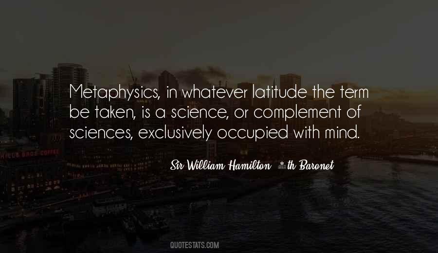 Quotes About Metaphysics #1666426