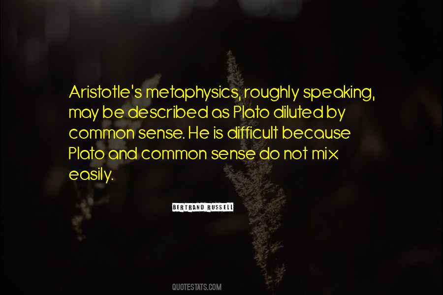 Quotes About Metaphysics #998959