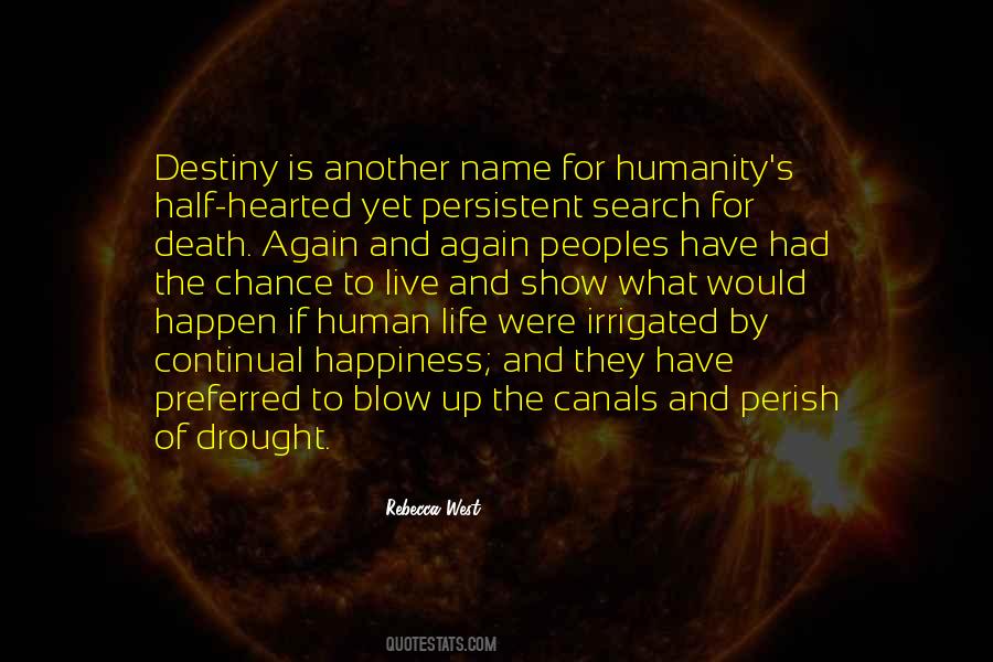 Human Destiny Quotes #1023293