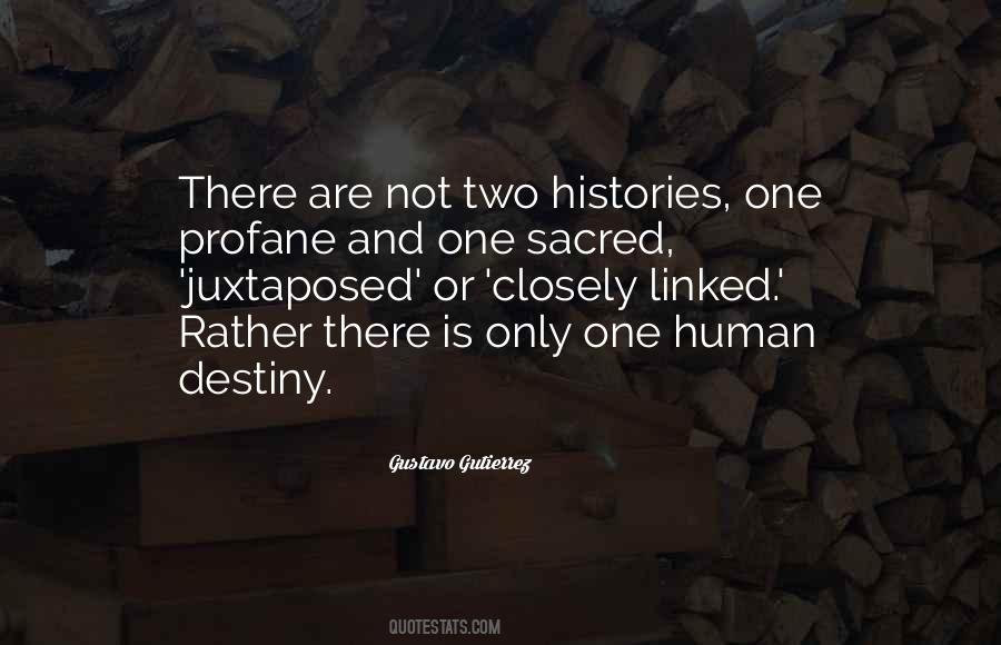 Human Destiny Quotes #762640