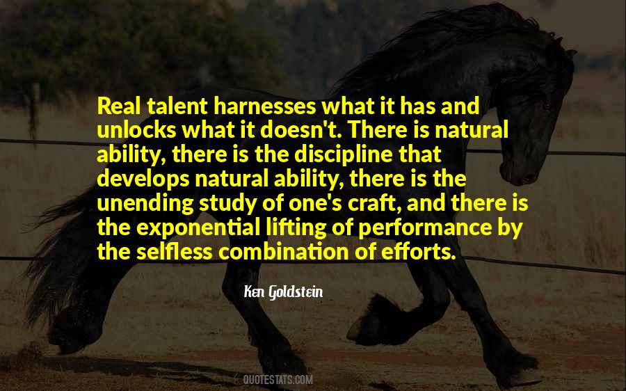 Quotes About Natural Talent #1216158