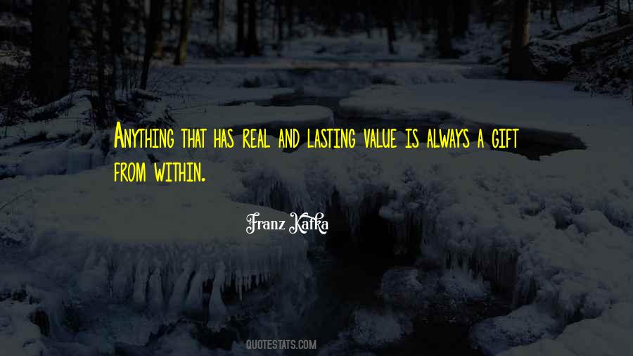 Lasting Value Quotes #1017592