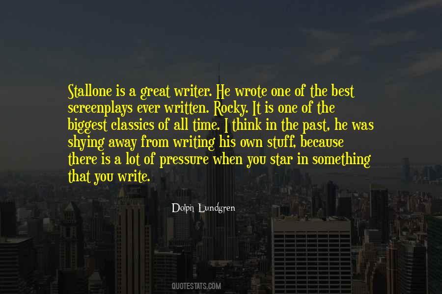 Quotes About Writing Screenplays #1165862