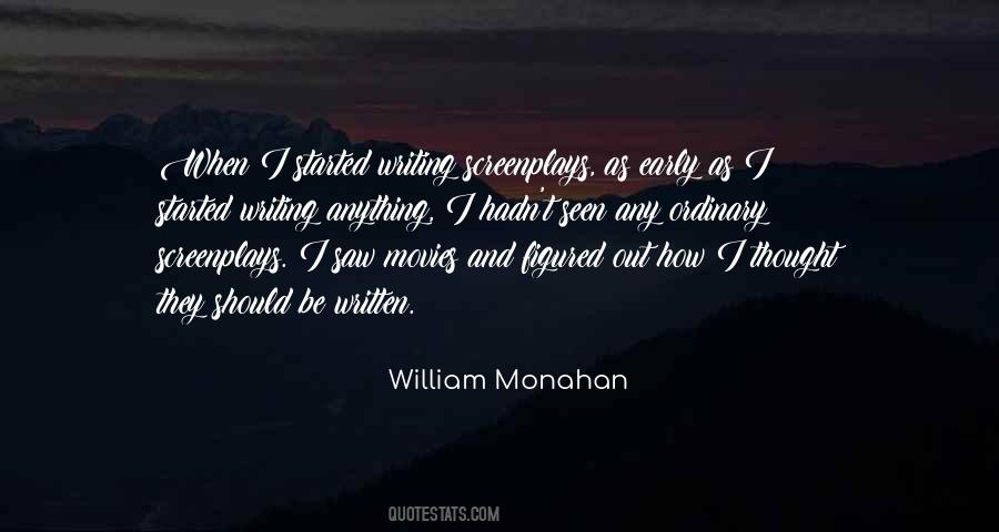 Quotes About Writing Screenplays #1477893