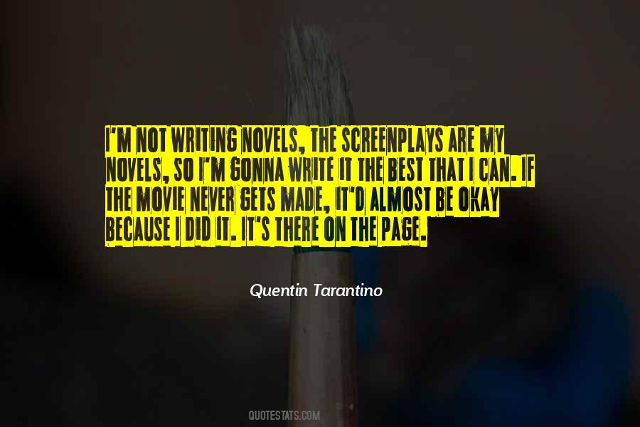 Quotes About Writing Screenplays #1483442