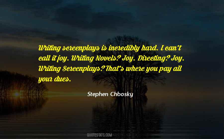 Quotes About Writing Screenplays #1767340
