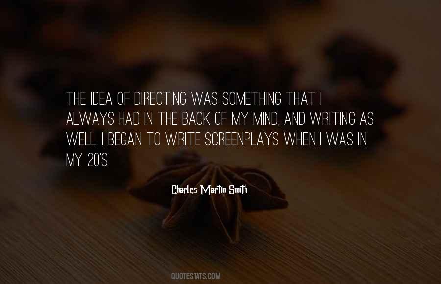 Quotes About Writing Screenplays #1870589