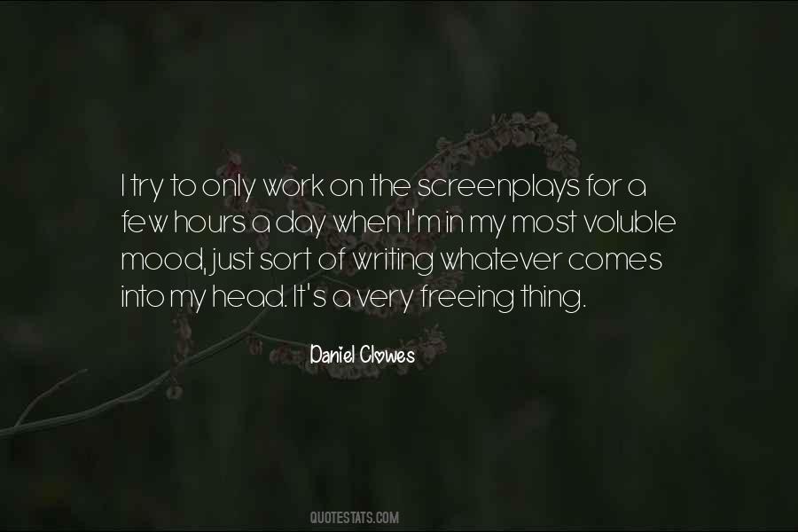 Quotes About Writing Screenplays #319657