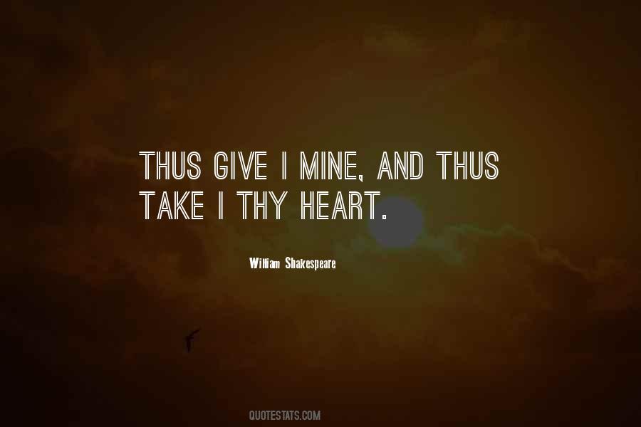 Heart Shakespeare Quotes #132568