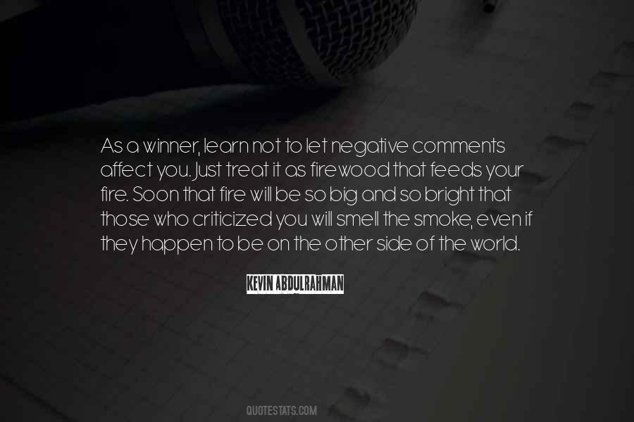 Quotes About Negative Comments #883238