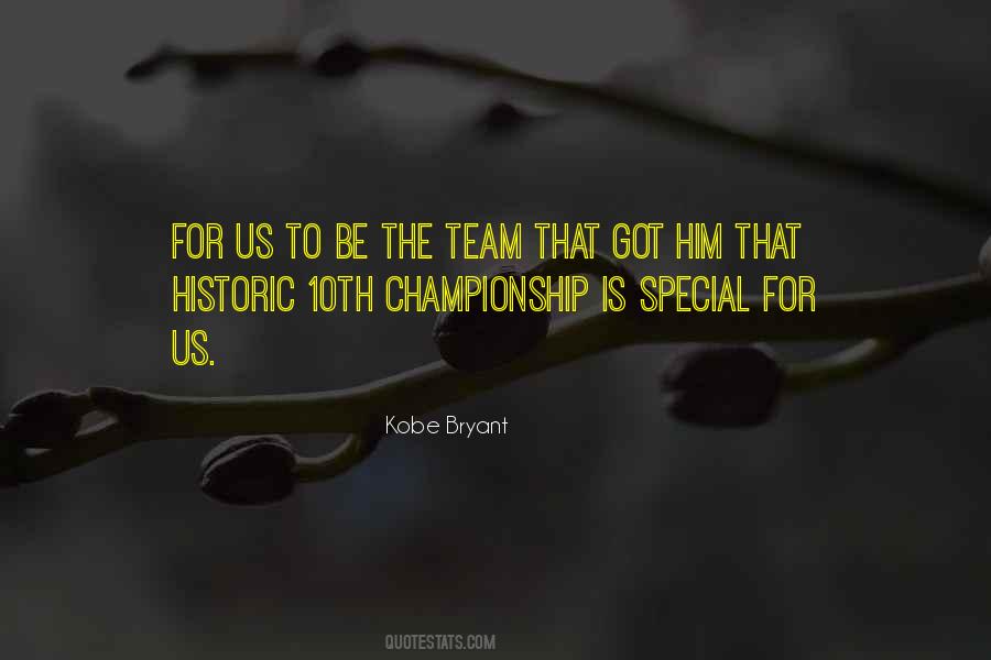 Championship Team Quotes #1266825