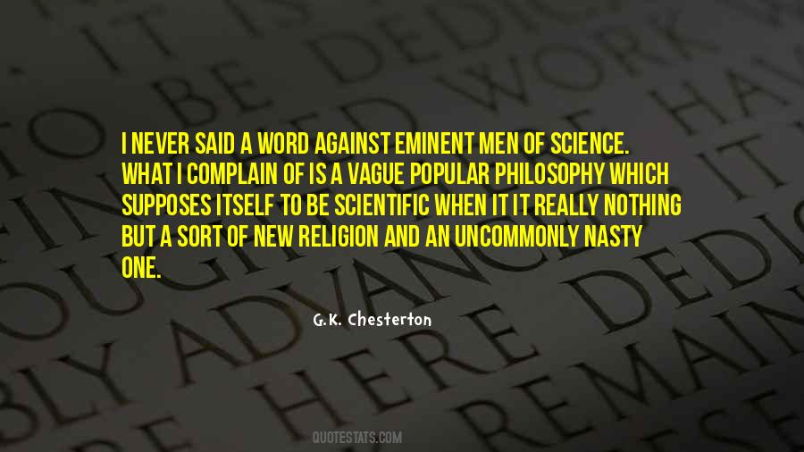 Quotes About Science And Philosophy #388785