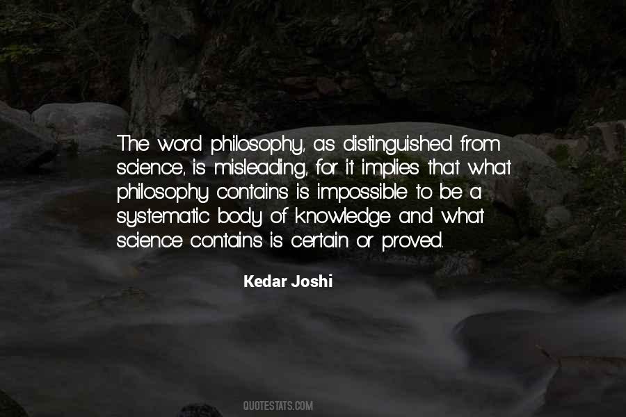 Quotes About Science And Philosophy #67090