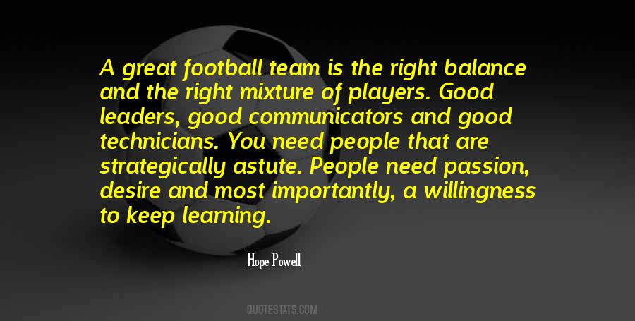 Quotes About Great Team Players #1006704