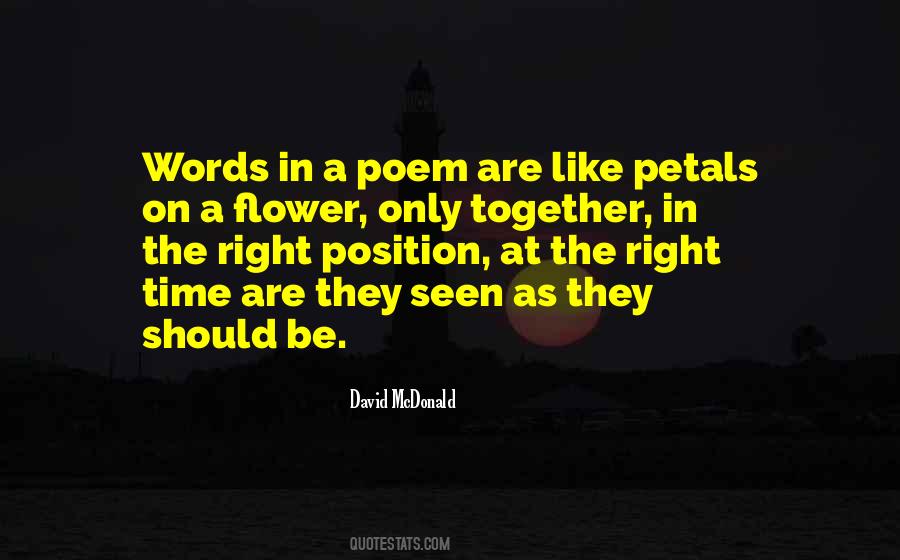 Quotes About Petals On A Flower #1167877