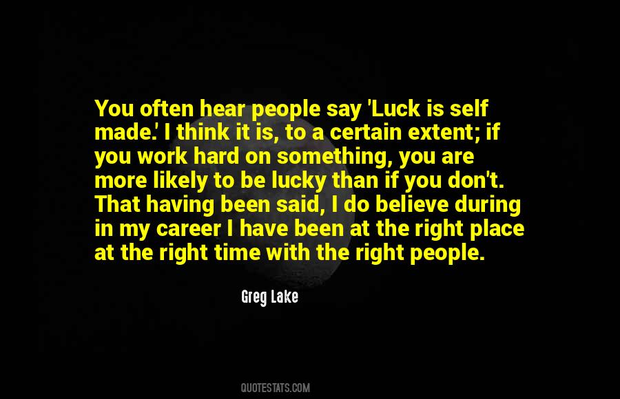 Luck Career Quotes #943161