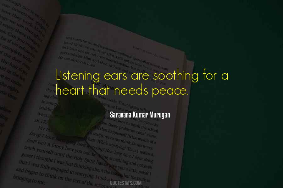 Quotes About Listening Ears #337457