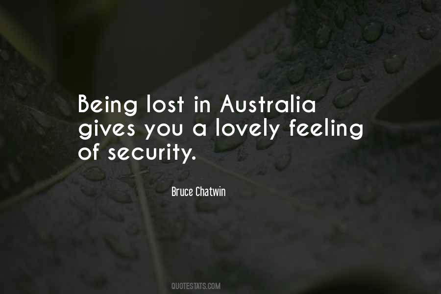 Feeling Of Security Quotes #1133232