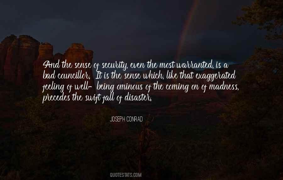 Feeling Of Security Quotes #1544414