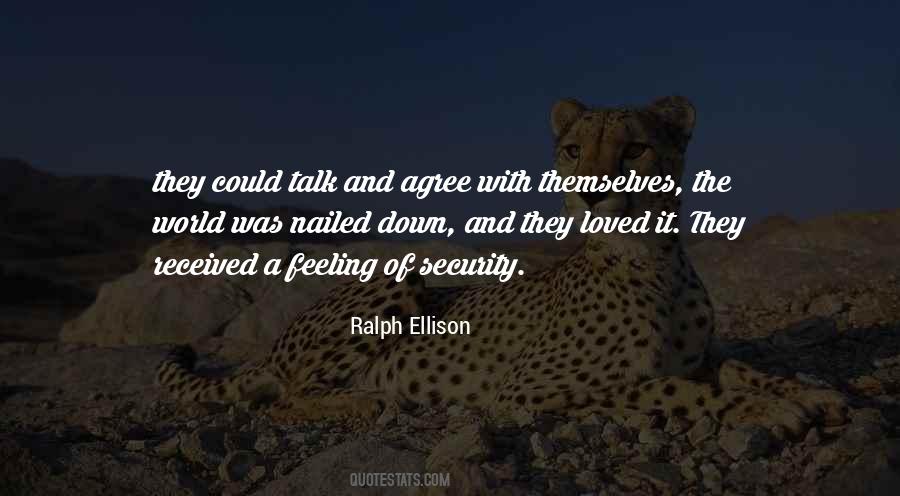Feeling Of Security Quotes #320366