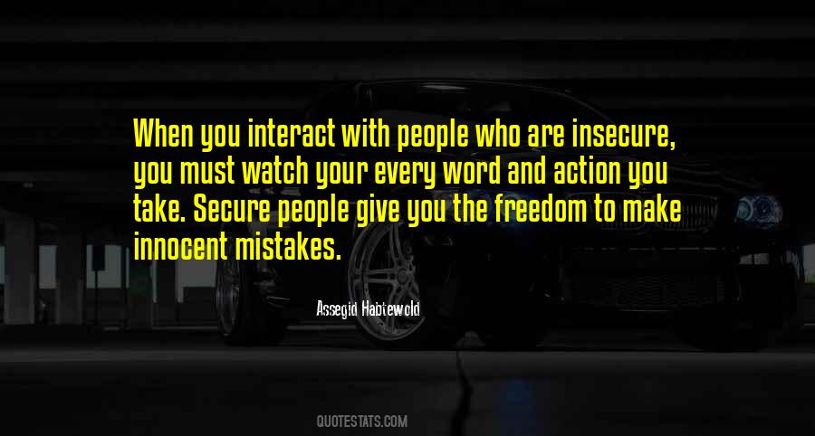 Secure People Quotes #80790
