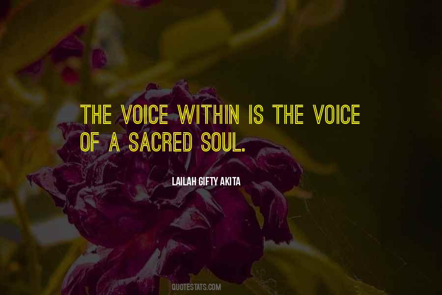 Sacred Voice Quotes #1055111