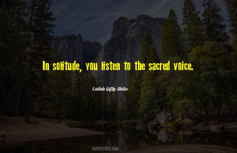 Sacred Voice Quotes #168519