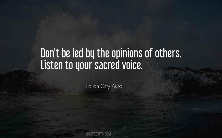 Sacred Voice Quotes #909414