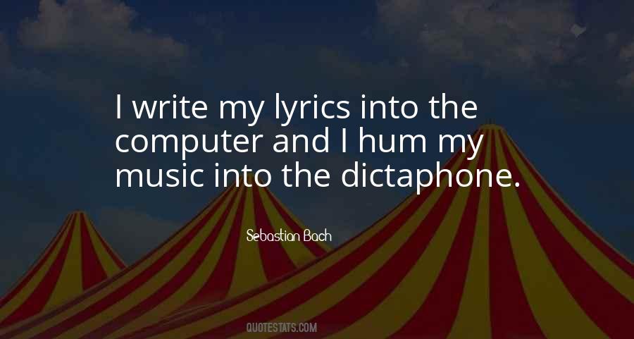 Quotes About Music From Bach #258299