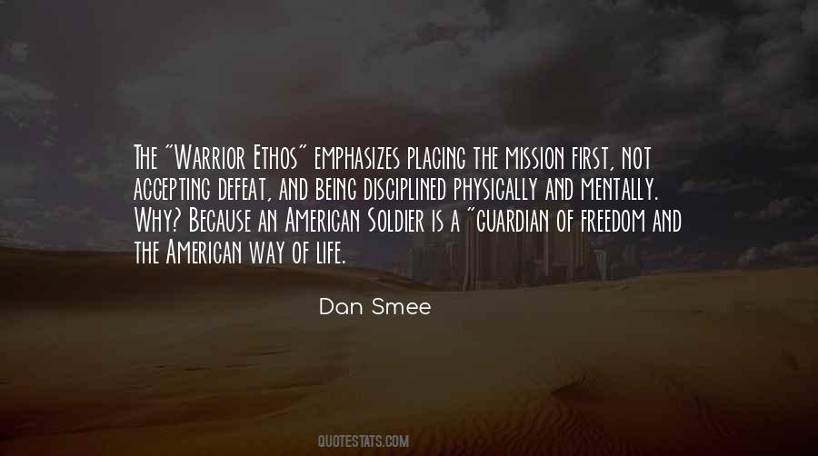 Quotes About Warrior Ethos #1866334