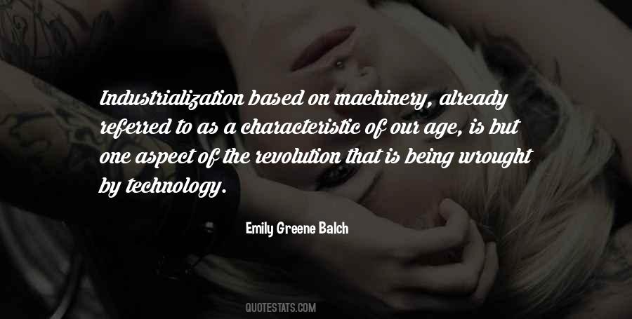 Quotes About Technology Revolution #1635829