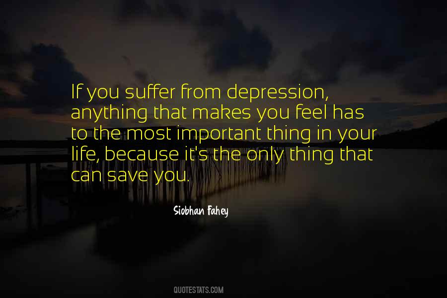 Suffer From Depression Quotes #502145