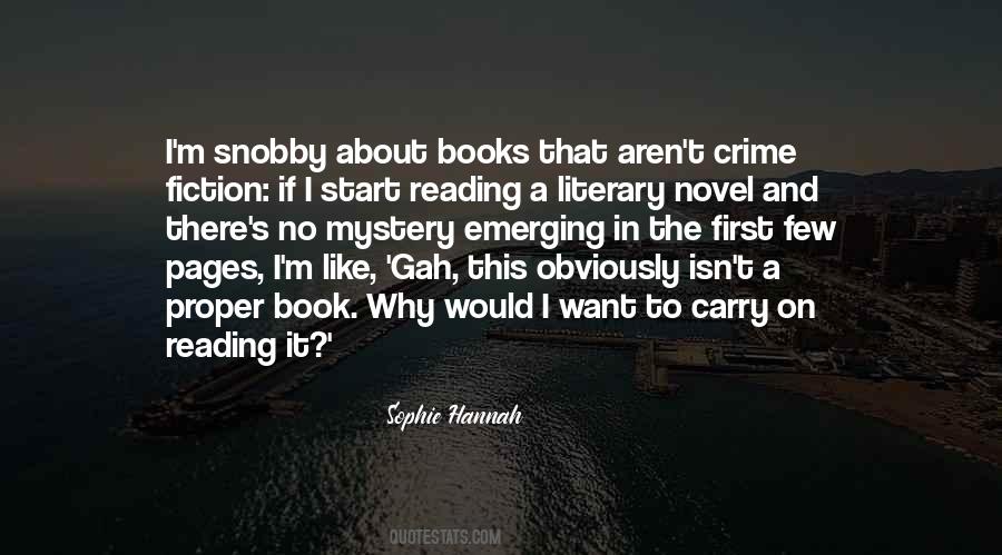 Quotes About Reading Mystery Books #1370252