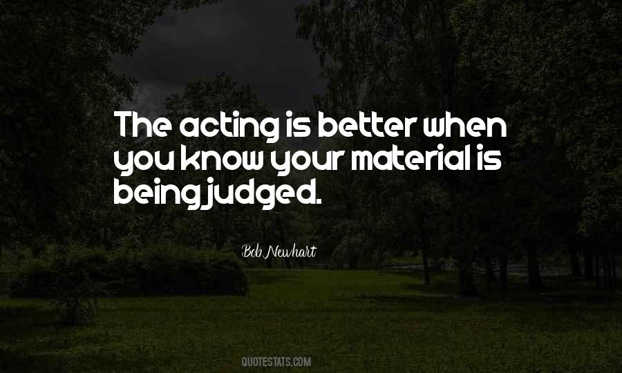 Quotes About Being Judged #189977