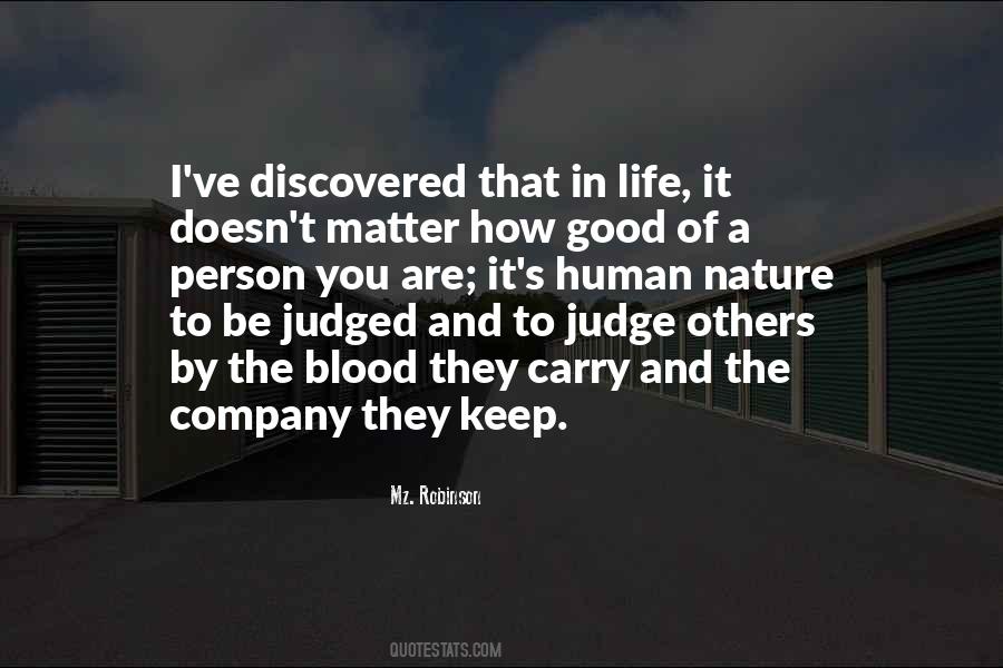 Quotes About Being Judged #729447