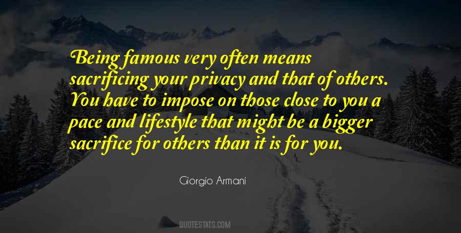 Quotes About Sacrificing #112535 Quotes About Sacrificing #112535