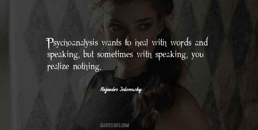 Quotes About Words That Heal #505735