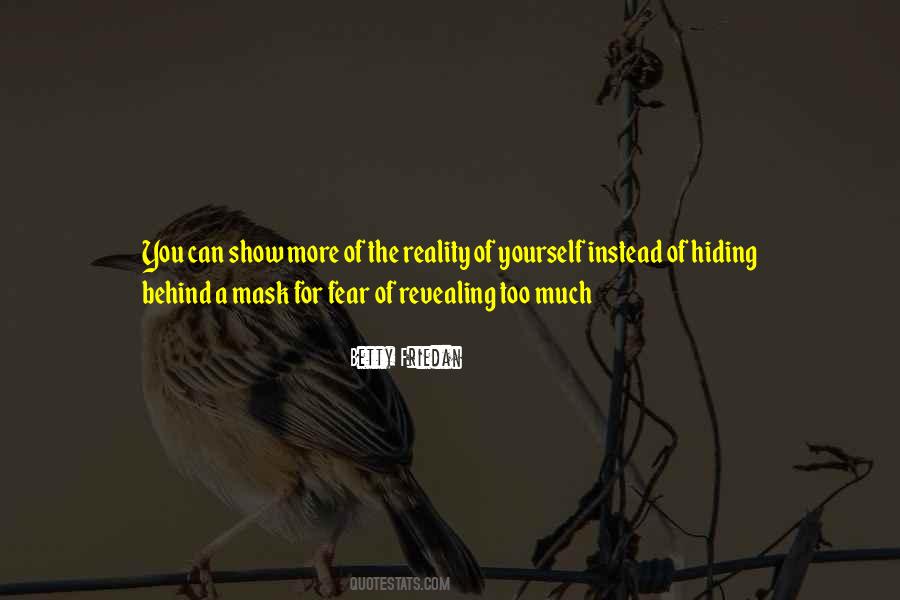 Hiding Yourself Quotes #89656