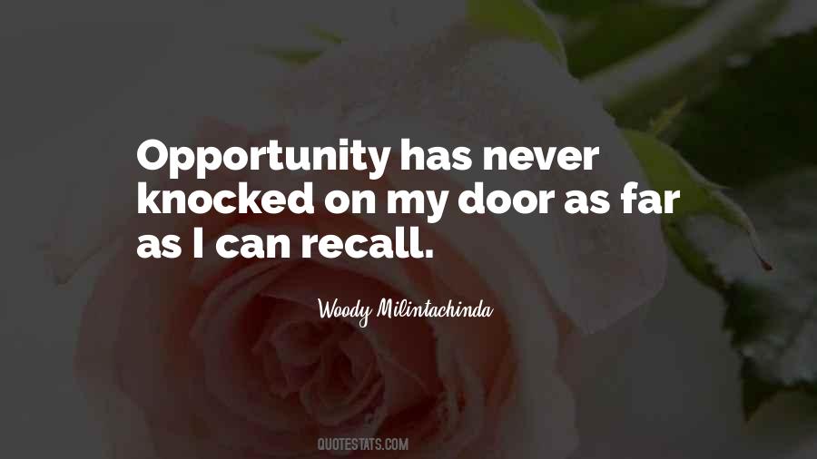Quotes About Opportunity Doors #1194469