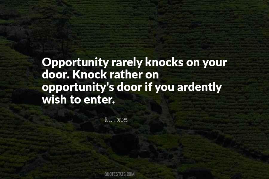 Quotes About Opportunity Doors #1328567
