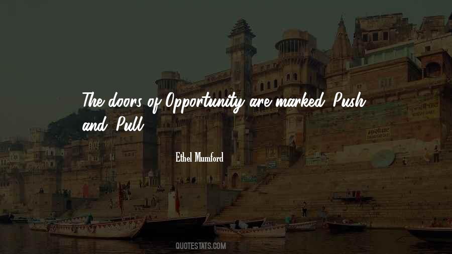 Quotes About Opportunity Doors #257293