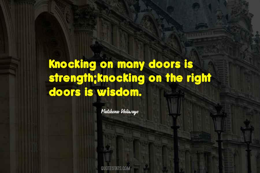 Quotes About Opportunity Doors #677580